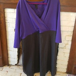 Wrap style professional dress